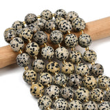 Dalmatiner Jaspis Perler – Facetterede, Runde (15~16mm) - Uniq Perler - 