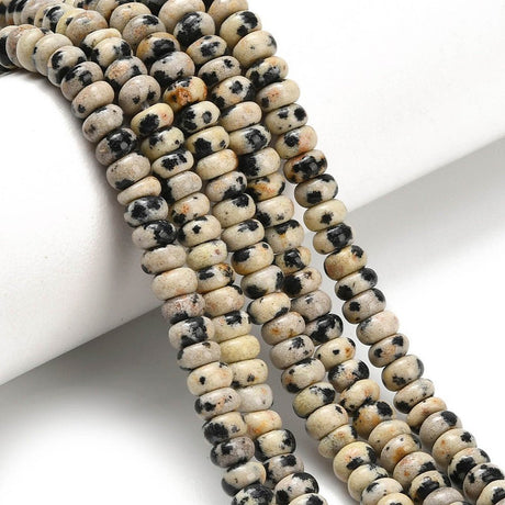 Dalmatiner Jaspis Perler – Rondel (4x2mm) - Uniq Perler - 