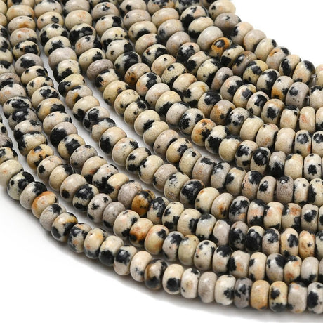 Dalmatiner Jaspis Perler – Rondel (4x2mm) - Uniq Perler - 