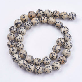 Dalmatian Jasper Beads – Round (10mm) - Uniq Perler - 