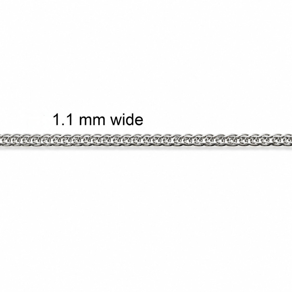 "Look Like Bismark" Kæde, Vandfast Stål, (1,1mm, 1m)