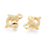 Delfin Vedhæng – 18K Langtidsholdbar Forgyldt (12,5x3x10mm) 2 stk. - Uniq Perler - 115701