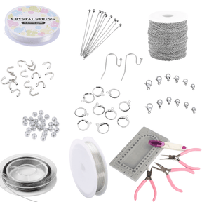 The Water-resistant DIY Jewelry Set With Jewelry Parts in Steel - Uniq Perler - 826383