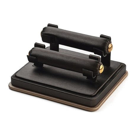 Display Til Fingerringe – Sort Imiteret Læder (12x11,5x6cm) - Uniq Perler - 113732