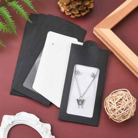 Display Til Øreringe Og Kæde Inkl. Papæske, 20 Dele - Uniq Perler - 113154