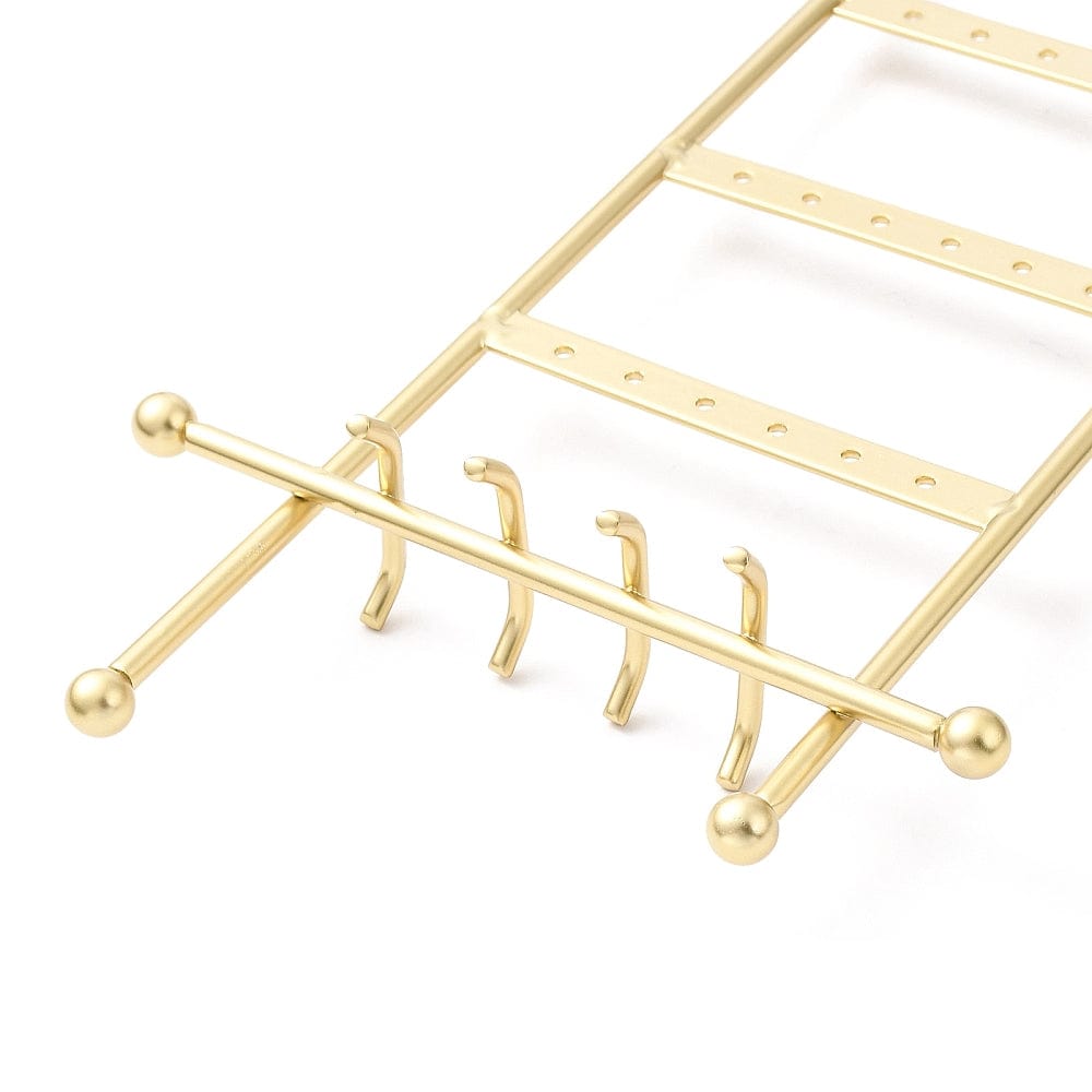 Display Til Øreringe Og Kæder – Forgyldt (38x9x15cm) - Uniq Perler - 0001489018