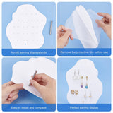 Display Til Ørestikkere I Akryl – Hvid Skyform (19,2x22,5cm) - Uniq Perler - 112189