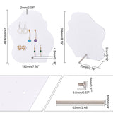 Display Til Ørestikkere I Akryl – Hvid Skyform (19,2x22,5cm) - Uniq Perler - 112189