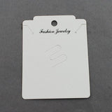 Displaykort – Rektangulær Hvid Karton (79x61mm)50 stk. - Uniq Perler - 