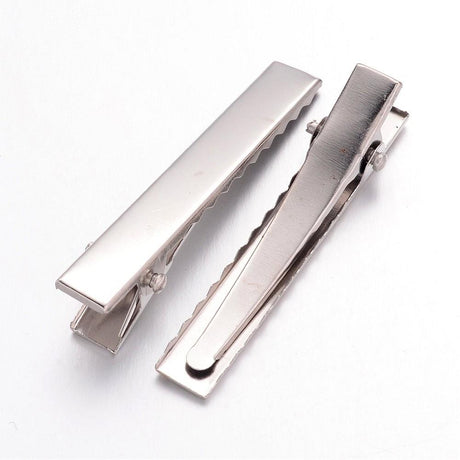 DIY Hår Spænder – 46x8mm, 10 stk. - Uniq Perler - 111977