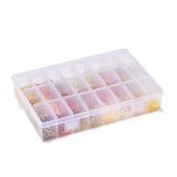 DIY Kasse Med 24 Farver Seed Beads - (3,5 - 4mm) - Uniq Perler - 403851