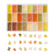 DIY Kasse Med 24 Farver Seed Beads - (3,5 - 4mm) - Uniq Perler - 403851