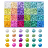 DIY Kasse Med 24 Farver Seed Beads – 3mm, Ca. 7800 Stk - Uniq Perler - 162529