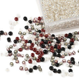 DIY Kasse Med 6 Farver Seed Beads – 2mm, Ca. 4500 Stk - Uniq Perler - 567845