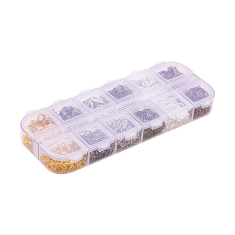 DIY Kasse Med Øskner Og Låse – Mix Farver, Messing - Uniq Perler - 113882