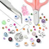 DIY Sæt – 18 Farver Seed Beads, Elastik, Saks & Vedhæng - Uniq Perler - 115838