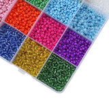 DIY Sæt – 24 Farver Seed Beads, Elastik & Nåle (3mm) - Uniq Perler - 115835