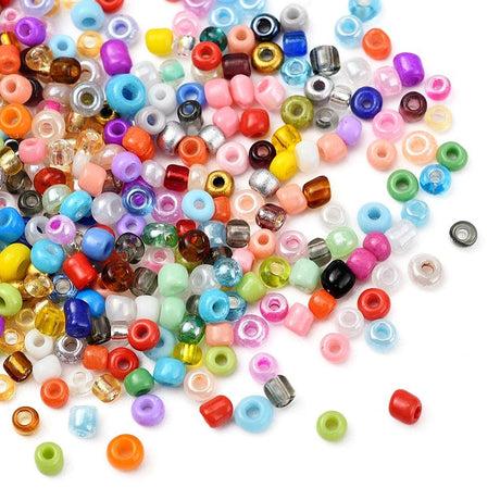 DIY Sæt – 48 Farver Seed Beads, Vedhæng, Elastik, Saks, Låse mm. - Uniq Perler - 115844