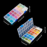 DIY Sæt – 48 Farver Seed Beads/Rørformede Perler Med Elastik - Uniq Perler - 115839