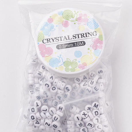 DIY Sæt – Bogstavperler & Elastik - Uniq Perler - 115309