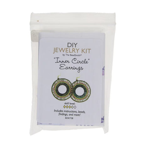 DIY Sæt –Circle øreringe - 1 par - Uniq Perler - 