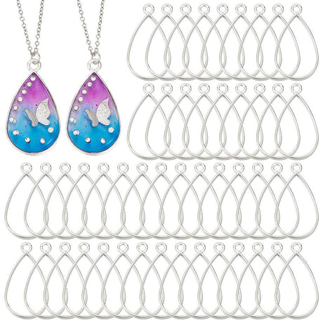 DIY - Sæt - Dråbeformet vedhæng, (50 stk.) - Uniq Perler - 115637