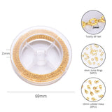 DIY Sæt: Forgyldt Kæde Sæt Med Kæde, Låse Og Øskner - Uniq Perler - 854788