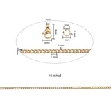 DIY Sæt – Forgyldt Stål Med Kæde, Låse og Øskner - Uniq Perler - 11854