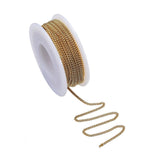 DIY Sæt – Forgyldt Stål Med Kæde, Låse og Øskner - Uniq Perler - 11854