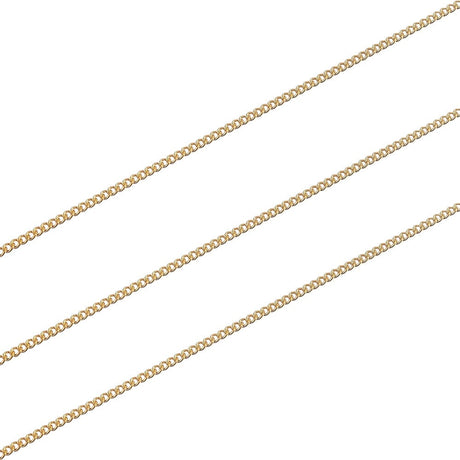 DIY Sæt – Forgyldt Stål Med Kæde, Låse og Øskner - Uniq Perler - 11854