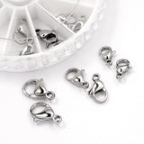 DIY Sæt Med Assorterede Karabinlåse – Stål, 24 stk - Uniq Perler - 113460