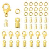 DIY Sæt Med Karabin Låse, Endestykker Og O - ringe – Forgyldt, 450 dele - Uniq Perler - 115204