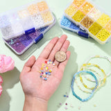 DIY Sæt Med Pailletter Og Seed Beads – Beige (4~6x1,4~5mm) - Uniq Perler - 125778