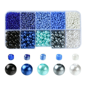 DIY Set – Perlen + Glas-Samenperlen (Mix Farben) - Uniq Perler - 
