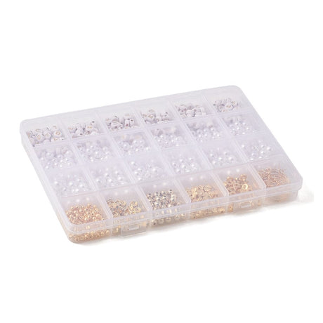 DIY Sæt til Øreringe – Creoler, Ørekroge & Perler i Akryl & Stål - Uniq Perler - 113883