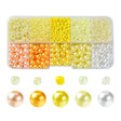 DIY Seed Beads Sæt – 5 Farver, Runde (3~6x2~6mm) - Uniq Perler - 118702