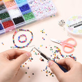 DIY Smykkesæt – 16 Farver Seed Beads & Bogstavperler - Uniq Perler - 0000007462