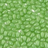 Dråbeformede Glasperler – Lysegrøn (6x4x4mm) 100 g - Uniq Perler - 125879