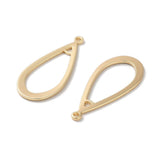 Dråbe Vedhæng, 18K Forgyldt Messing, 30x13mm, 2 stk. - Uniq Perler - 112723