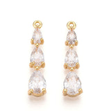 Dråbe vedhæng, Langtidsholdbar 18K Guldbelagt (23.5x5.5x4mm) - Uniq Perler - 