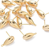 Tropfenförmige Ohrstecker mit Auge – 18K langlebig Vergoldet (16,5x8,5mm) - Uniq Perler - 117438