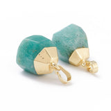 Dråbeformet Amazonit Vedhæng - Uniq Perler - 773848