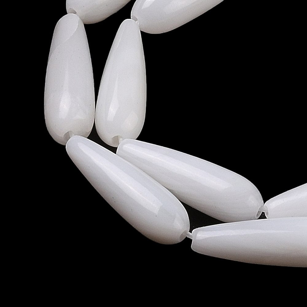 Dråbeformet Shell Perler, 15x5mm - Uniq Perler - 112388