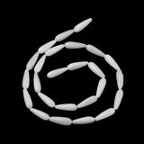 Dråbeformet Shell Perler, 15x5mm - Uniq Perler - 112388