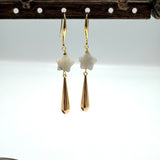 Dråbeformet Vedhæng, Forgyldt, 27x6mm, 2 stk. - Uniq Perler - 113160