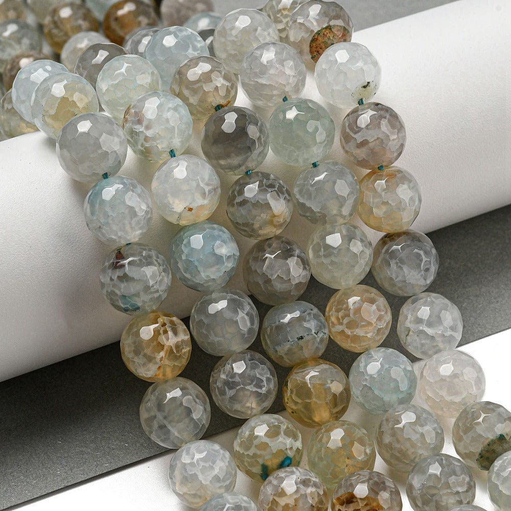 Dragon Vein Agat – Facetteret (12mm) - Uniq Perler - 112850