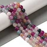 Dragon Vein Agat – Farve Mix, Facetteret (8mm) - Uniq Perler - 114119