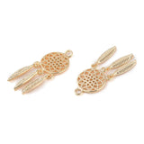 Drømmefanger Vedhæng, forgyldt, (str 25x9 mm) - Uniq Perler - 113162