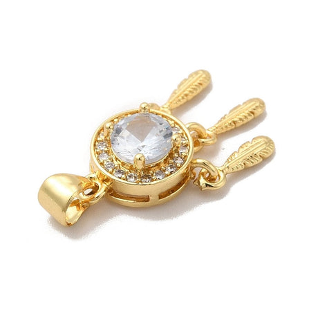 "Drømmefanger" Vedhæng, langtidsholdbar forgýldning, (str 21x10 mm) - Uniq Perler - 115002