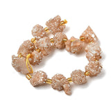 Druzy Agat Perler – Nuggets, Brun (10 - 16x12,5 - 15mm) - Uniq Perler - 117513